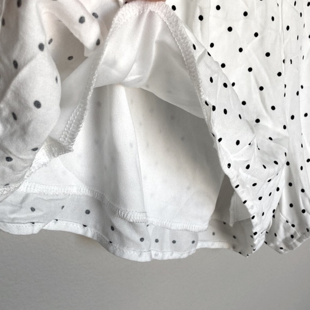 Black and White Polka Dot Shorts - Picture 2 of 4